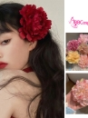 Phụ Kiện Hoa - Hoa Cài Tóc - Kẹp Hoa Lẻ - Hoa Mẫu Đơn
