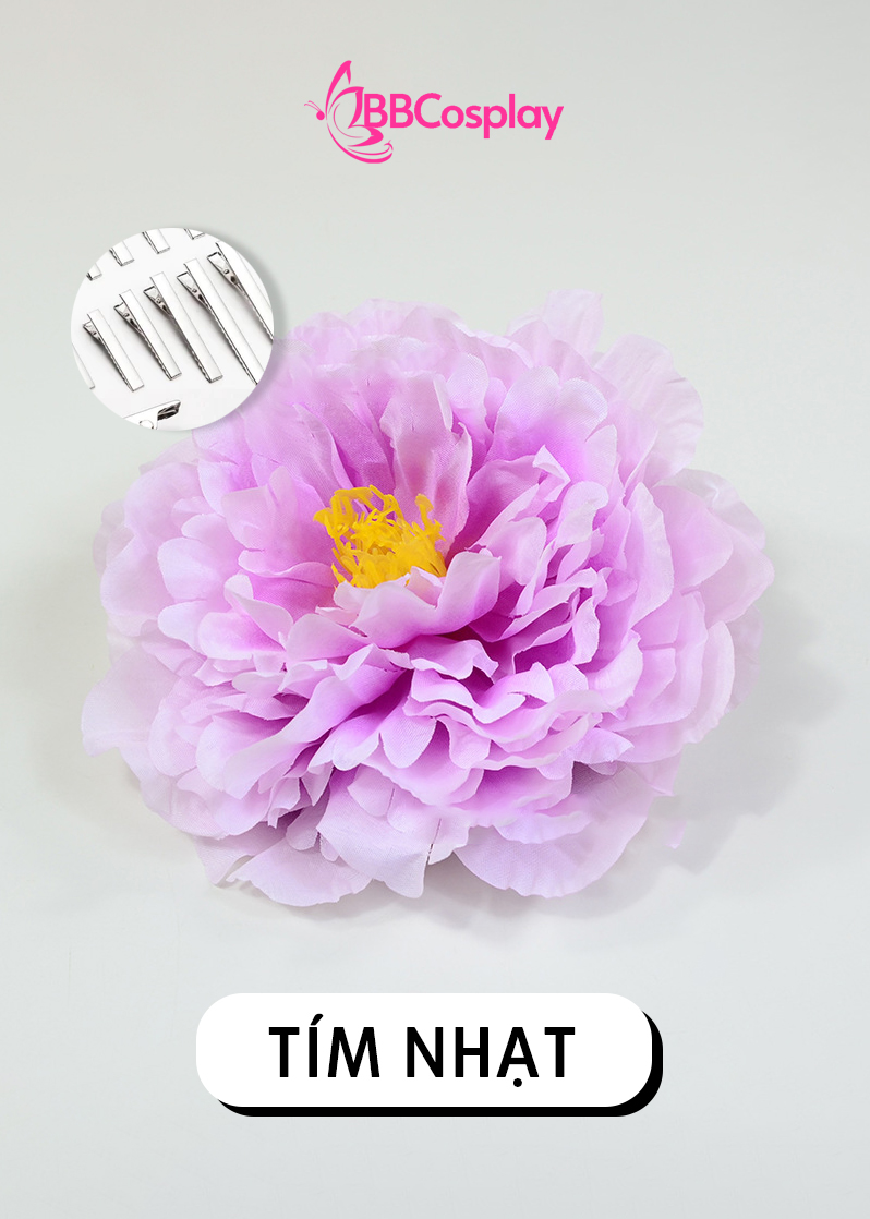 Phụ Kiện Hoa - Hoa Cài Tóc - Kẹp Hoa Lẻ - Hoa Mẫu Đơn