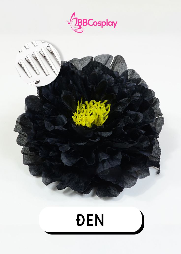 Phụ Kiện Hoa - Hoa Cài Tóc - Kẹp Hoa Lẻ - Hoa Mẫu Đơn