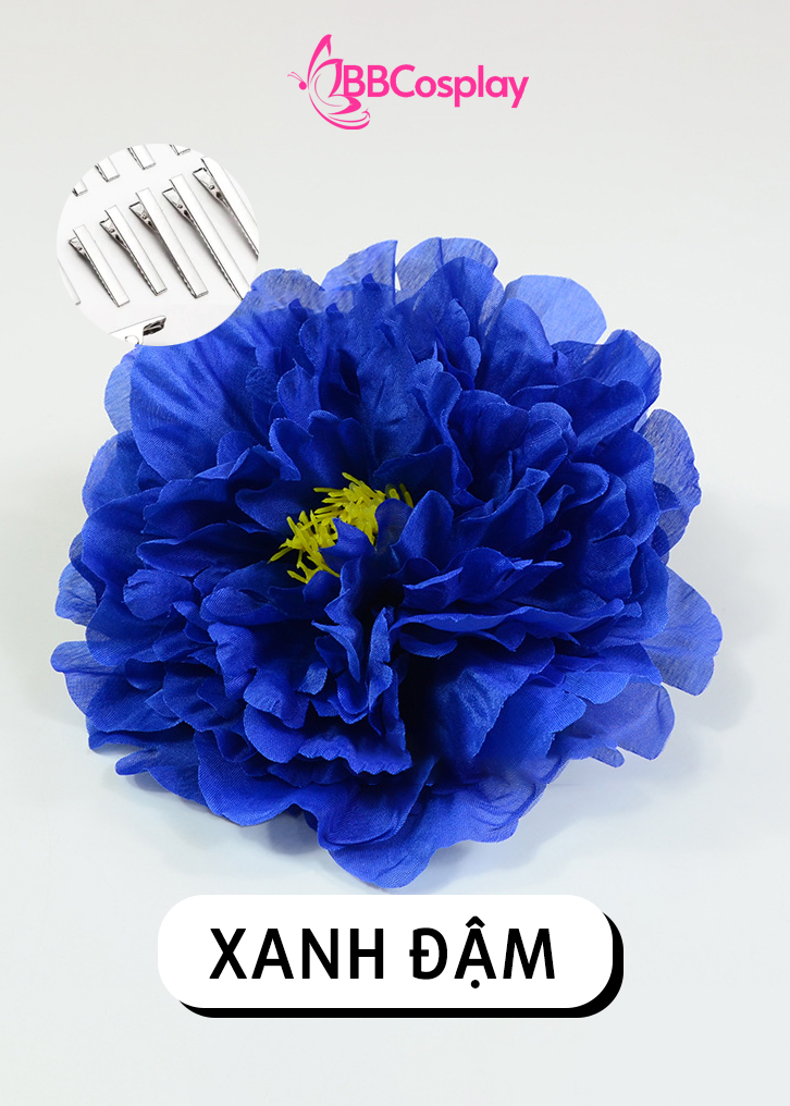 Phụ Kiện Hoa - Hoa Cài Tóc - Kẹp Hoa Lẻ - Hoa Mẫu Đơn