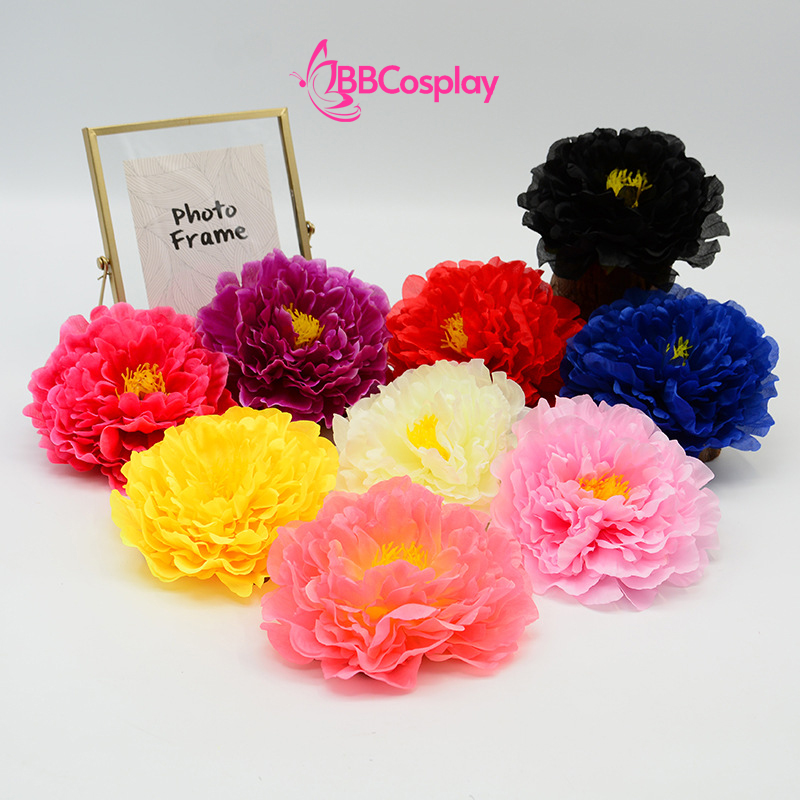 Phụ Kiện Hoa - Hoa Cài Tóc - Kẹp Hoa Lẻ - Hoa Mẫu Đơn