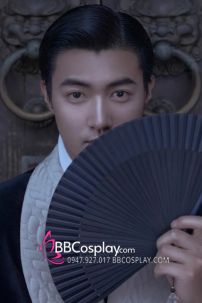 Quạt Xếp Đen Trơn