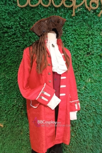 Trang Phục Hải Tặc Nam - Thuyền Trưởng Màu Đỏ