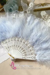 Quạt Lông Vũ Xanh