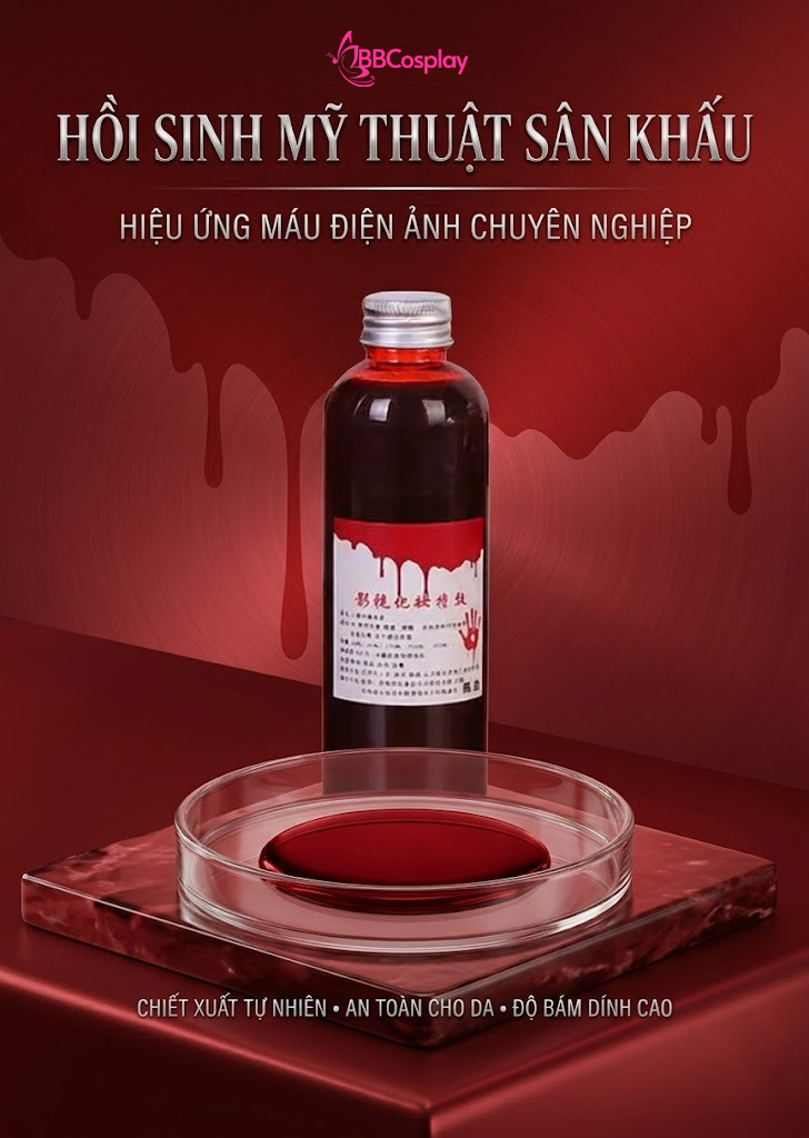 Tổng Hợp Các Loại Máu Giá Hoá Trang Cho Sân Khấu - Halloween - Điện Ảnh Hiệu Ứng Đặc Biệt