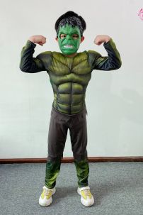 Trang Phục Hulk Người Khổng Lồ Xanh Cơ Bắp Trẻ Em