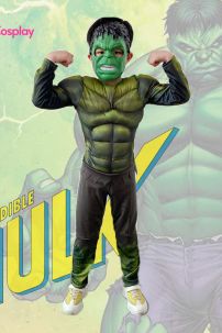 Trang Phục Hulk Người Khổng Lồ Xanh Cơ Bắp Trẻ Em