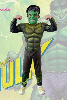 Đồ Hulk Người Khổng Lồ Xanh Cơ Bắp Trẻ Em