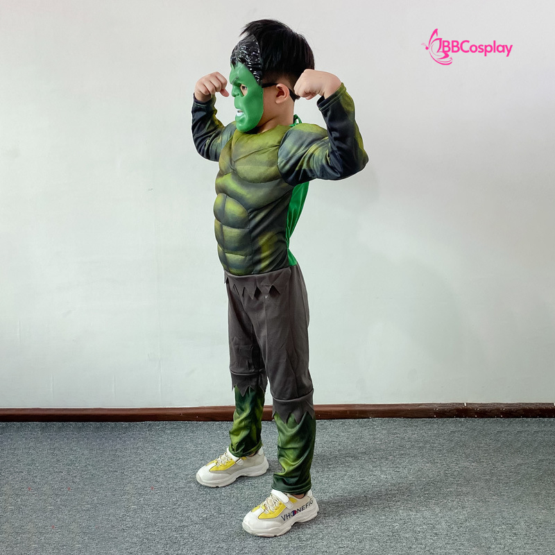 Đồ Hulk Người Khổng Lồ Xanh Cơ Bắp Trẻ Em