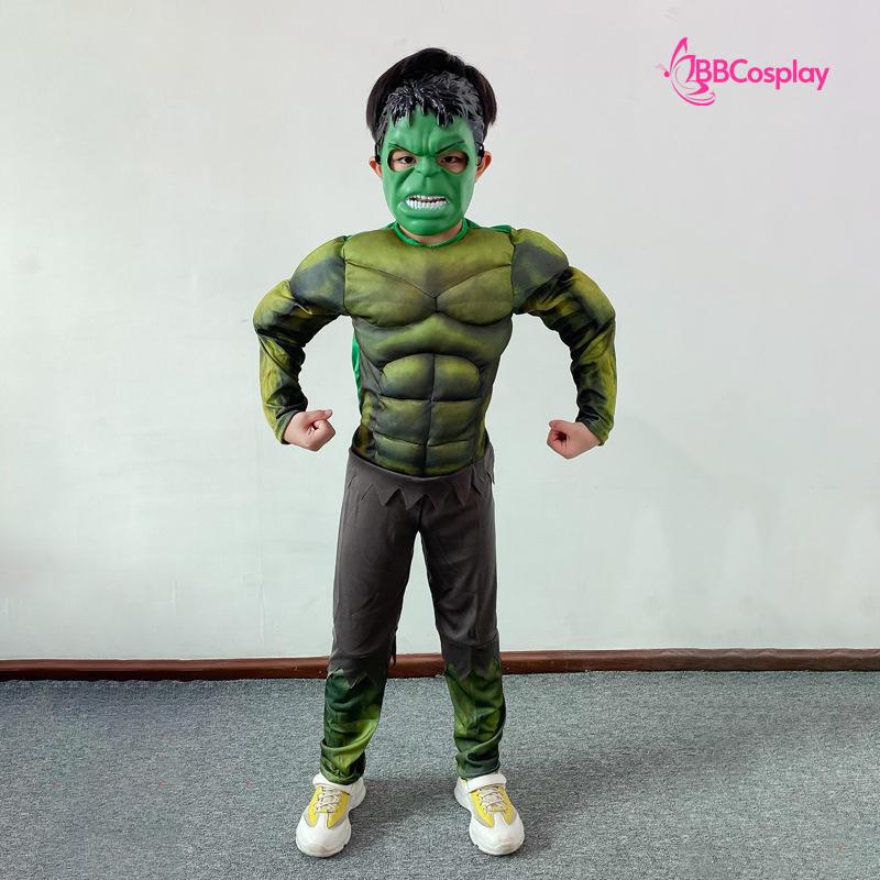 Đồ Hulk Người Khổng Lồ Xanh Cơ Bắp Trẻ Em