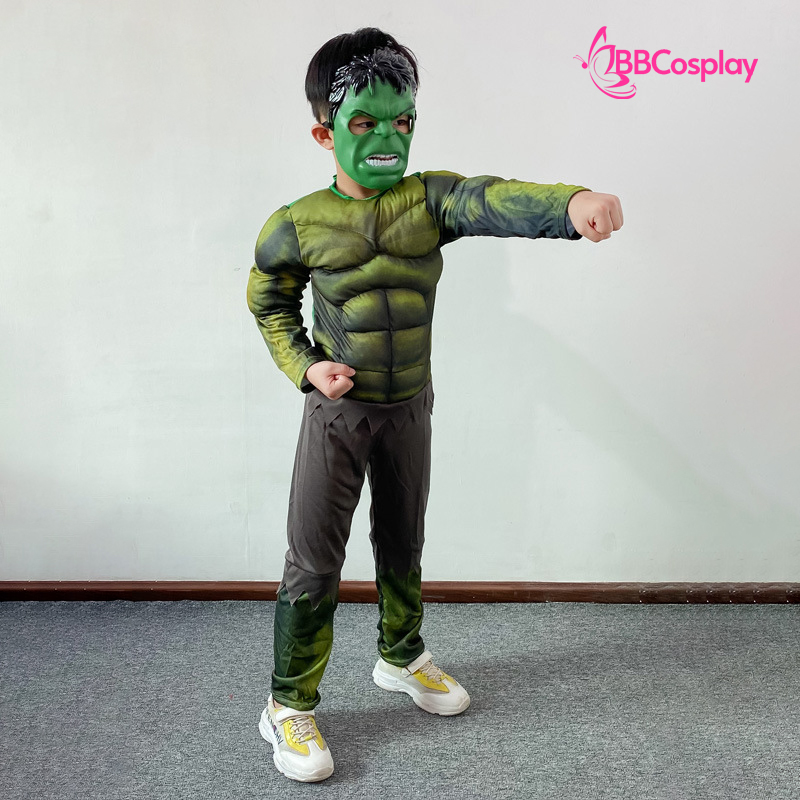 Đồ Hulk Người Khổng Lồ Xanh Cơ Bắp Trẻ Em