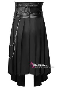 Giáp Đai Lưng Da Có Tà Chiến Binh Hiệp Sĩ Trung Cổ Phong Cách Punk Thợ Săn Bóng Đêm