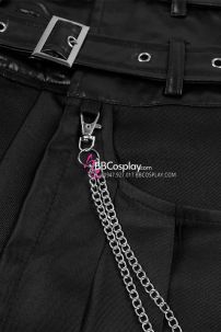 Giáp Đai Lưng Da Có Tà Chiến Binh Hiệp Sĩ Trung Cổ Phong Cách Punk Thợ Săn Bóng Đêm