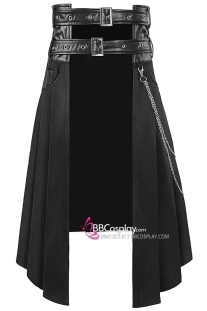 Giáp Đai Lưng Da Có Tà Chiến Binh Hiệp Sĩ Trung Cổ Phong Cách Punk Thợ Săn Bóng Đêm