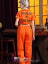 Trang Phục Tù Nhân Nữ Halloween Phong Cách Hip Hop