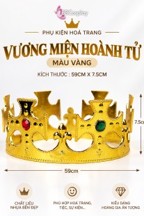 Vương Miện Hoàng Tử Nhựa - Vàng