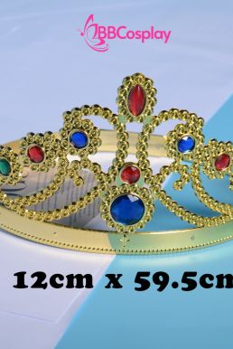 Vương Miện Nhựa Nữ Hoàng Vàng
