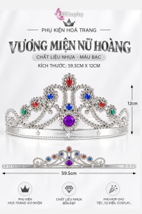 Vương Miện Nữ Hoàng Nhựa - Bạc