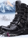 Giày Boots Nam Đen Cổ Thấp Size 42
