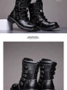Giày Boots Nam Đen Cổ Thấp Size 42