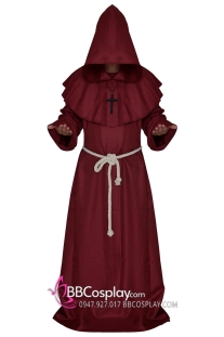 Đồ Halloween Pháp Sư Phù Thủy Đỏ Đô