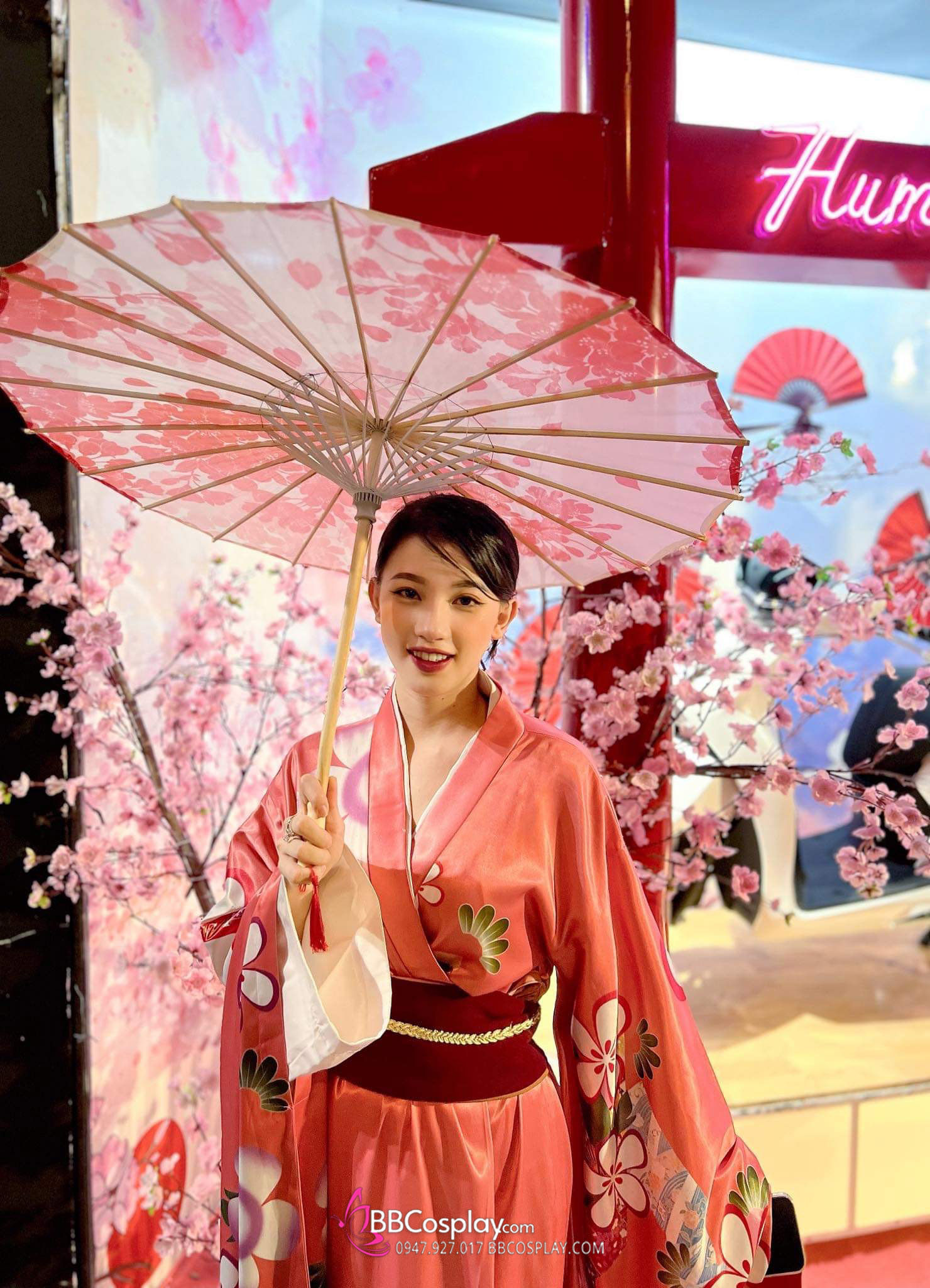 Trang Phục Sakura Kimono