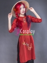 Áo Dài Cách Tân Đỏ