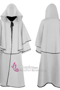 Áo Pháp Sư Phù Thủy Trắng Viền Đen Có Nón