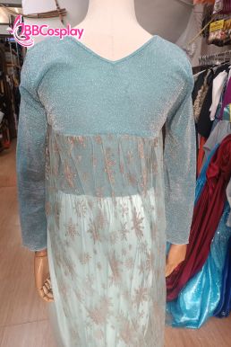 Trang Phục Nữ Hoàng Băng Giá Elsa - Vải Thun