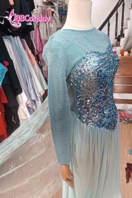 Trang Phục Nữ Hoàng Băng Giá Elsa - Vải Thun