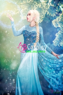 Trang Phục Nữ Hoàng Băng Giá Elsa - Vải Thun