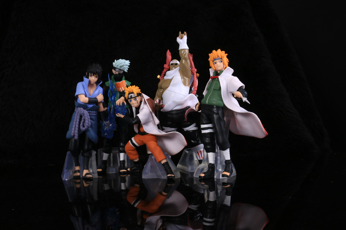 Bộ 5 Mô Hình Minato-Naruto-Sasuke-Bee-Kakashi (Naruto)