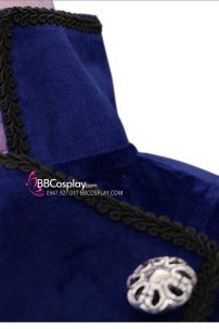 Vest Khiêu Vũ Đuôi Tôm Medieval Vintage Nhung Xanh