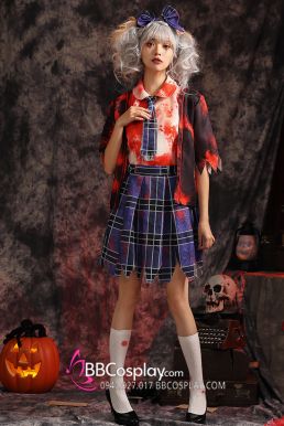 Áo Váy Nữ Sinh Zombie Halloween