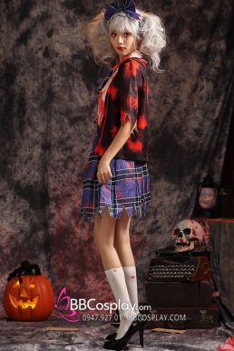 Áo Váy Nữ Sinh Zombie Halloween