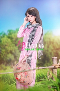 Áo Bà Ba Hồng Gấm