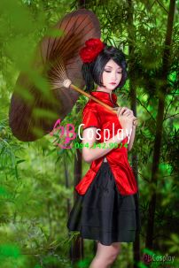 Qiloli Đỏ Phi Cổ Tàu Có Tay