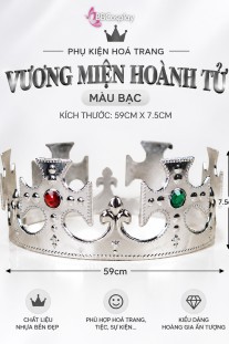 Vương Miện Hoàng Tử Nhựa - Bạc
