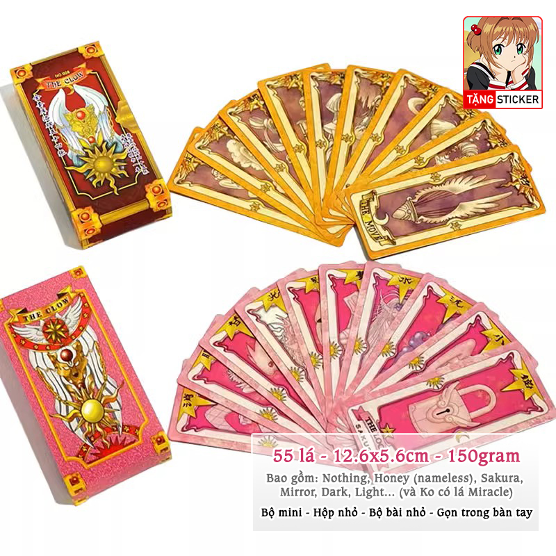 Bộ Thẻ Bài Clow Mini 56 Lá