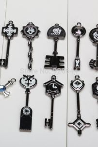 Hộp 35 Chìa Khóa Fairy Tail - 35 Món - Bộ Mới Có Cung Xà Phu