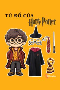 Đồng Phục Trường Hogwarts - Trọn Bộ Full Phụ Kiện Harry Potter