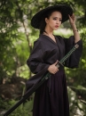 Hakama Nữ Đen (Nữ Võ Sĩ Đạo)