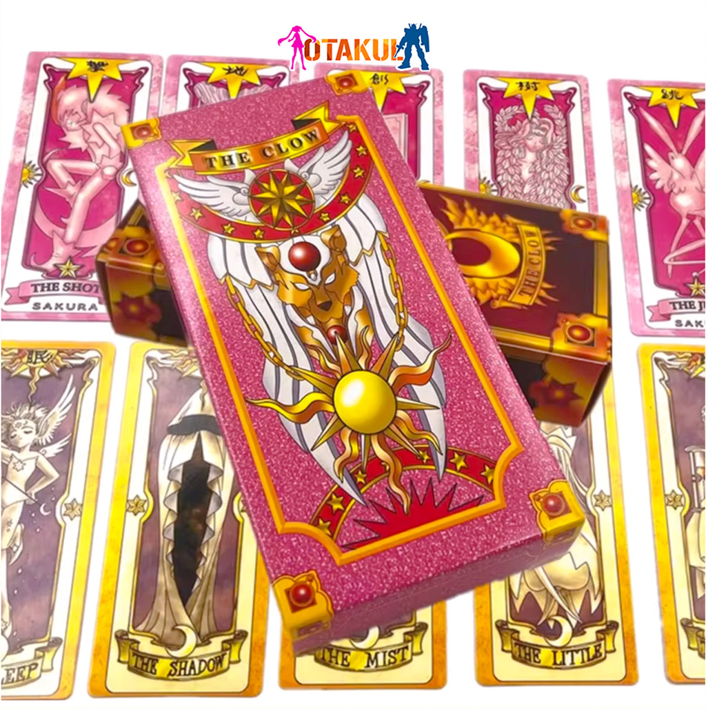 Bộ Thẻ Bài Sakura 56 Lá Hộp Nhỏ  Màu Hồng