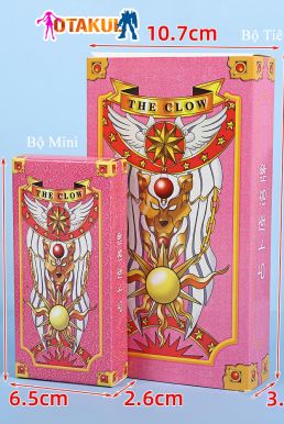 Bộ Thẻ Bài Sakura 56 Lá Hộp Nhỏ  Màu Hồng