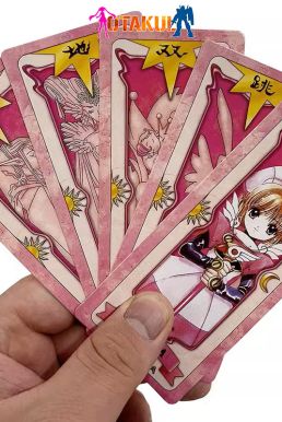 Bộ Thẻ Bài Sakura 56 Lá Hộp Nhỏ  Màu Hồng
