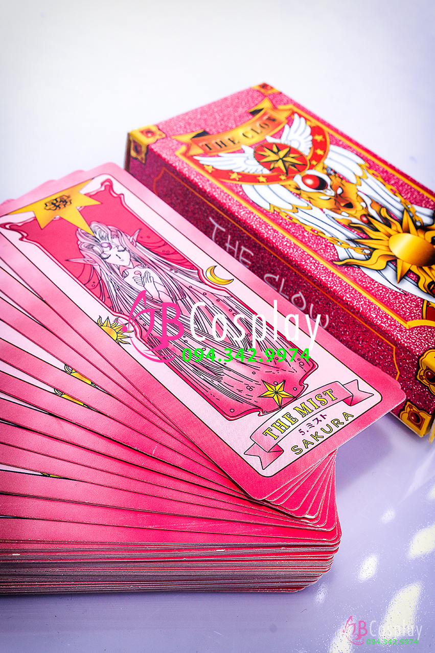 Bộ Thẻ Bài Sakura - Hộp Nhỏ - Màu Hồng