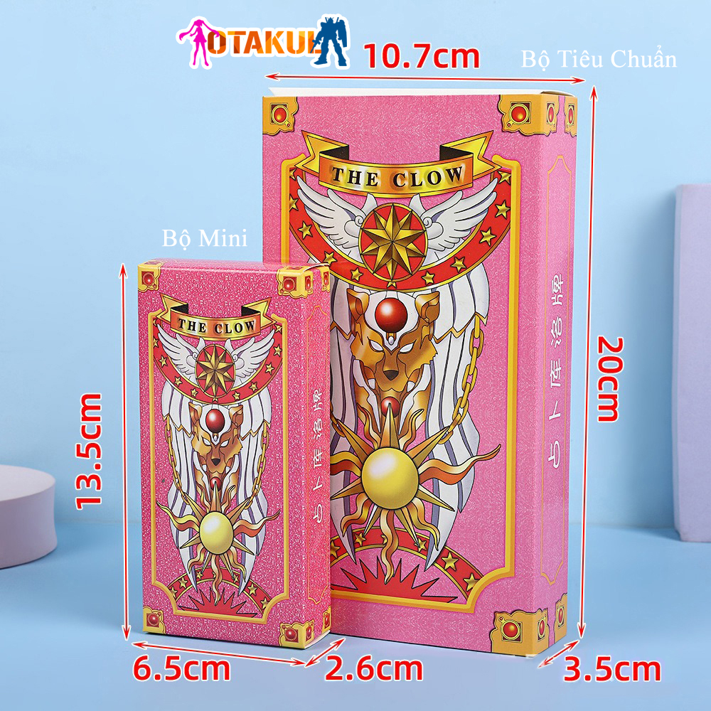 Bộ Thẻ Bài Sakura 56 Lá Hộp Nhỏ  Màu Hồng