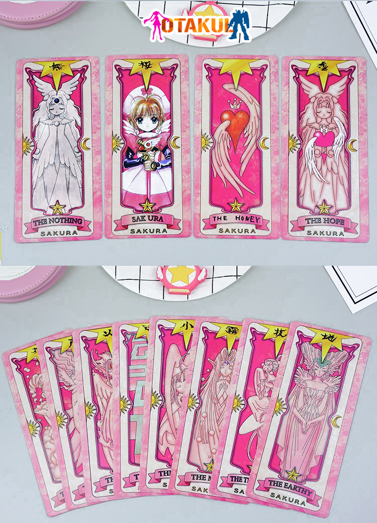 Bộ Thẻ Bài Sakura 56 Lá Hộp Nhỏ  Màu Hồng
