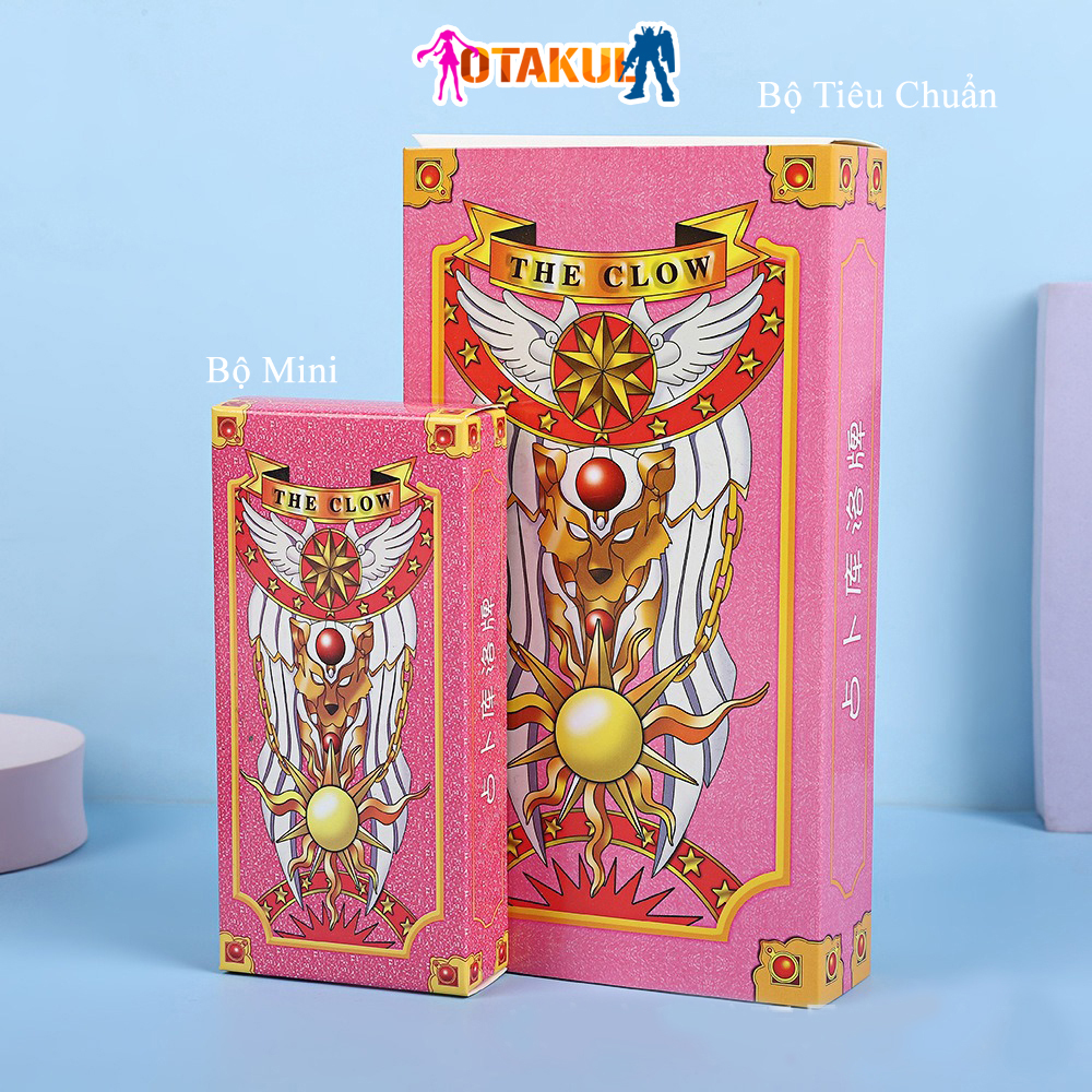 Bộ Thẻ Bài Sakura 56 Lá Hộp Nhỏ  Màu Hồng