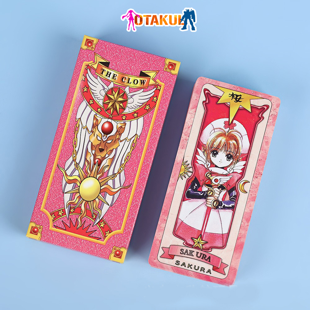 Bộ Thẻ Bài Sakura 56 Lá Hộp Nhỏ  Màu Hồng